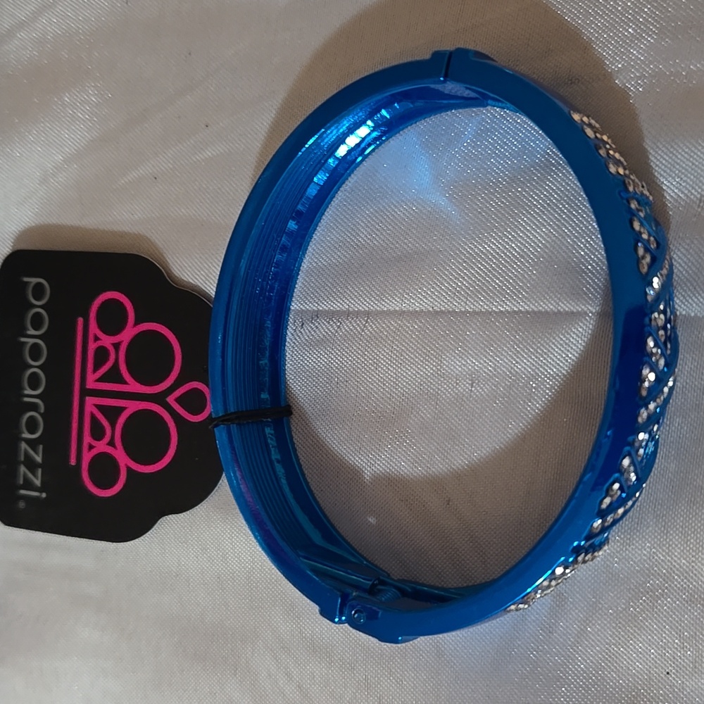 Blue Rhinestone Bracelet - Picture 2 of 3